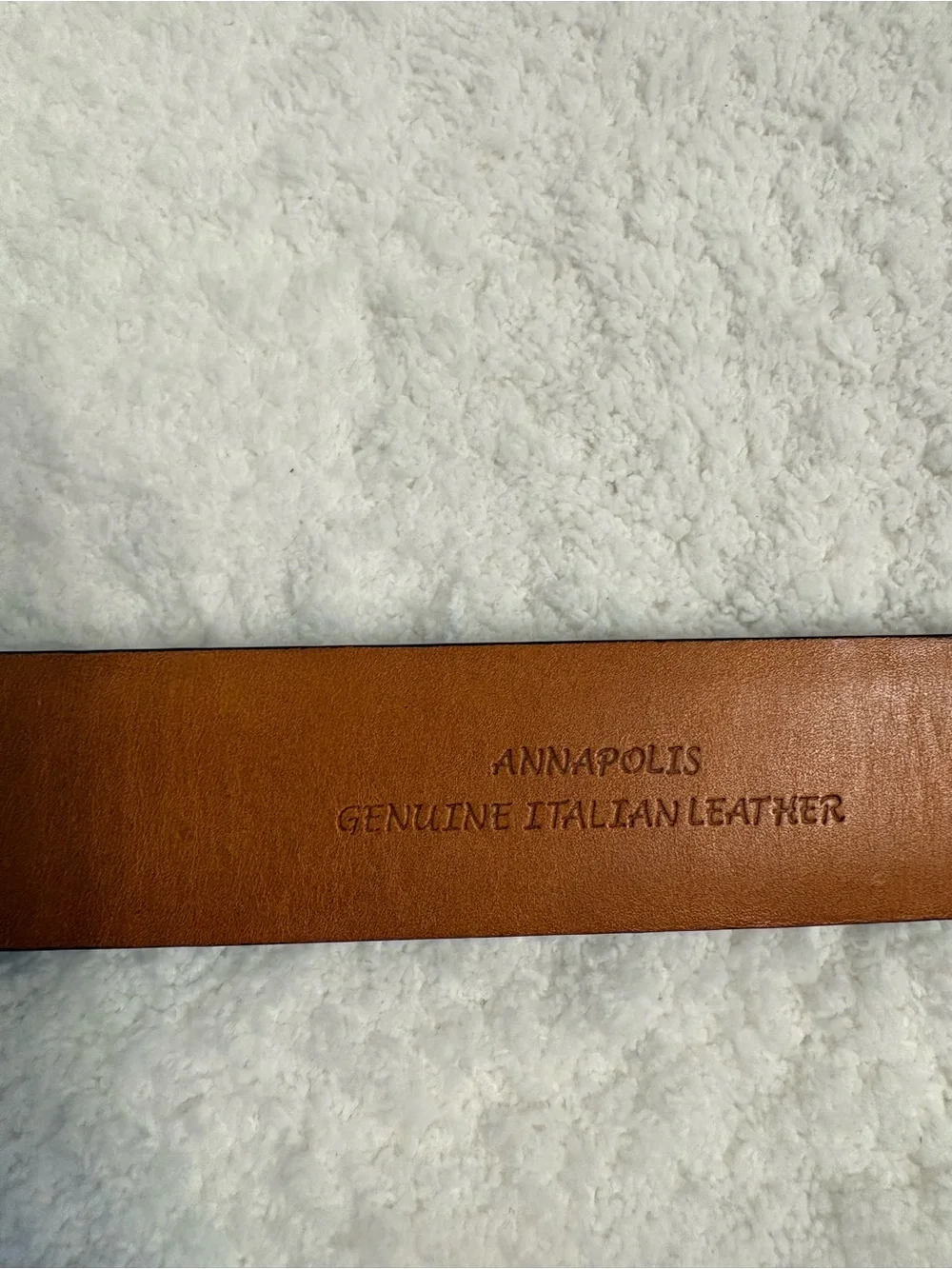 Trafalgar Italian Leather Men’s Belt Annapolis Brown Size 38